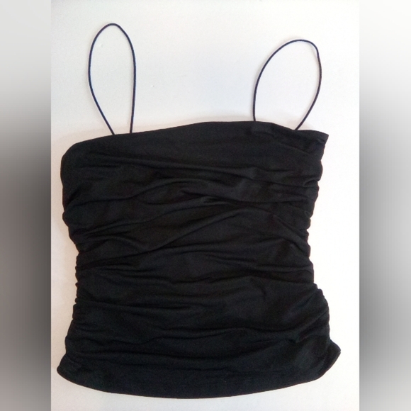 Black Ruched Women's Top - Picture 9 of 9